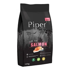 PIPER sausas maistas šunims su lašiša 12 kg