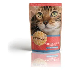 Petkult Sterilized konservai katėms su tunu, 100 g photo