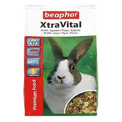 Triušių maistas - Beaphar Xtra Vital triušių maistas, 1 kg