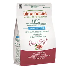 Almo Nature HFC Sterilised Cat Fresh Pork sausas pašaras katėms