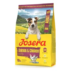 JOSERA Mini Adult Salmon and Chicken 3kg be glitimo maistas su padažu mažų veislių šunims