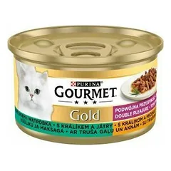 Purina Gourmet Gold Duo Mousse Rabbit and Liver 85 g nuotrauka