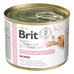 BRIT Veterinary Diet Grain Free Hypoallergenic 200 g lašiša su žirniais šunims, turintiems maisto netoleravimą