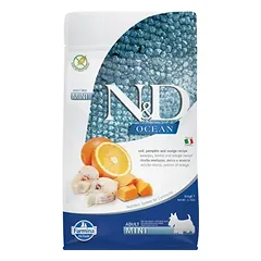 FARMINA N&D OCEAN – DOG Dry Cod Pumpkin&Orange ADULT MINI 800 g