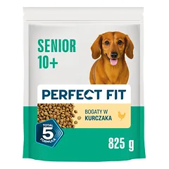 PERFECT FIT Senior Turtingas Vištiena 825 g sausa maistas vyresniems mažų veislių šunims
