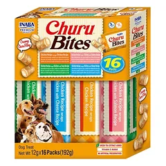 INABA Churu Dog Bites Variety Max skonių su vištiena 16 x 12 g