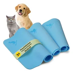 BluePet 3x Wiederverwendbare Reinigungstücher Feuchttücher für Hunde
