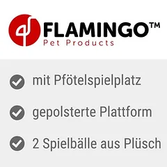 Flamingo draskyklė katėms Cya 1, turkio spalvos / pilka — 2 nuotrauka