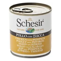 Vištienos ir moliūgų paštetas šunims drebučiuose (285 g skardinė) - SCHESIR