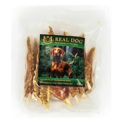 Real Dog vištienos filė ant odos lazdelių, skanėstai šunims 500 g — 1 nuotrauka