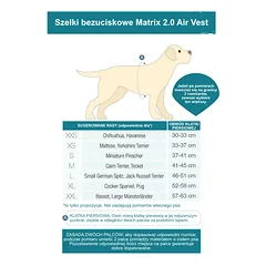 Max&Molly Air Vest šunų petnešos Matrix 2.0 Jade - nesitraukiamos šunų petnešos su QR identifikatoriumi, Miętowe / S — 2 nuotrauka