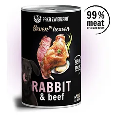 Paka Zwierzaka - Septintas dangus - triušiena ir jautiena 3x400g