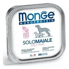 Monge Monoproteico “Solo” – šunų paštetas 100 % kiauliena, 150 g