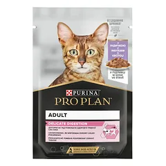 Purina Pro Plan Adult Delicate Digestion su kalakutiena, drėgnas maistas katėms 85 g