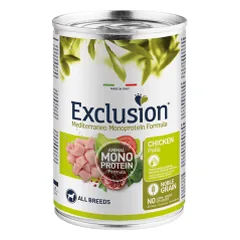 Exclusion Mediterraneo konservai šunims su vištiena, 400 g
