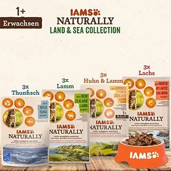 IAMS Naturally Cat Adult Land & Sea Collection, drėgnas maistas katėms — 2 nuotrauka