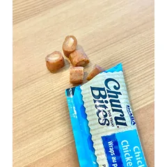 CHURU Cat Bites Chicken Tuna Scallop minkšti skanėstai katėms su tunu ir vištiena 30 g — 2 nuotrauka