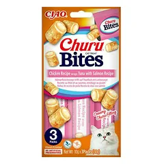 Churu Cat Bites Chicken Recipe Wraps Tuna with Salmon Recipe 30 g