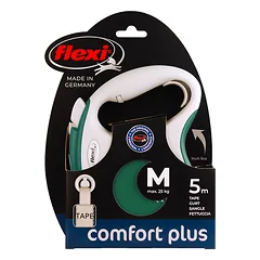 FLEXI pavadėlis šuniui Comfort Plus M juostinis 5m, žalias — 3 nuotrauka