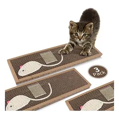 FurryFusion 3-teiliges Katzenkratzbaum-Set mit Katzenkratzspiel
