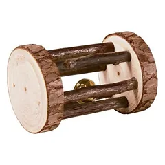 Trixie Natural Living Playing Roll With Bell žaislas graužikams, jūrų kiaulytėms ir triušiams su varpeliu, ø 5×7 cm