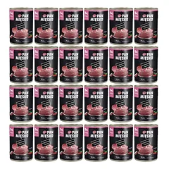 PAN MIĘSKO Kiauliena su antis drėgnas maistas šuniukams 24x400 g