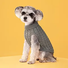PAW COUTURE gyvūnų augintinių megztinis, pilkas