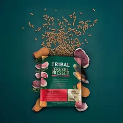 Šalto spaudimo mažų veislių suaugusių šunų maistas su antiena – Tribal Fresh Pressed Adult Small Breed Duck, 5 kg — 4 nuotrauka