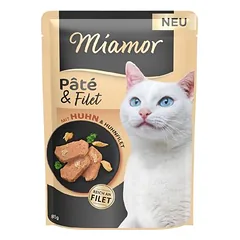 Miamor Pâté & Filet, drėgnas maistas katėms 10 x 85 g — 2 nuotrauka