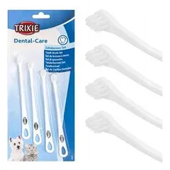 Trixie dantų šepetėlių komplektas mažiems šunims, katėms, 4 vnt.