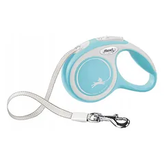 FLEXI originalus pavadėlis New Comfort TAPE blue XS 3m iki 12kg - juosta