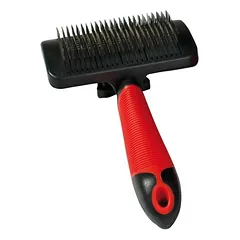 Karlie Professional Zupfbürste mit Nadeln rot/schwarz