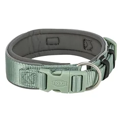 TRIXIE Premium antkaklis, platintas, XS-S 27-35 cm/25 mm, šalavijo/grafito