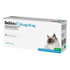 Dehinel 230 mg/20 mg tabletės nuo kirminų katėms