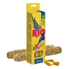 RIO lazdelės su medumi banguotosioms papūgėlėms ir egzotiniams paukščiams, 2x40g