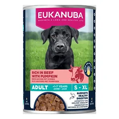 Eukanuba konservuotas maistas šunims su jautiena ir moliūgais 400g