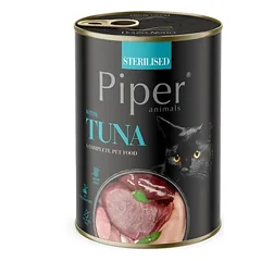 PIPER Animals Sterilised Tuna 12x400 g su tunu, drėgnas maistas sterilizuotoms katėms