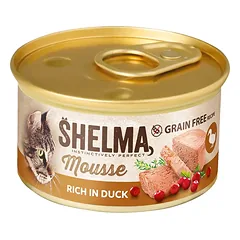 Shelma Cat Mousse su antiena, spanguolėmis ir čiobreliais, begrūdis šlapias kačių maistas, 85 g photo