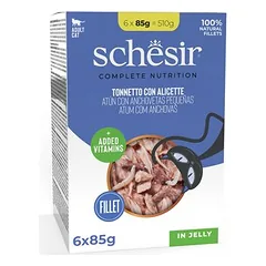 Schesir Complete Nutrition Filet drebučiuose, drėgnas maistas katėms, ekonominė pakuotė 24 x 85 g — 2 nuotrauka