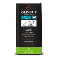 Oliver's Lamb Grain Free Small sausas maistas su ėriena šunims