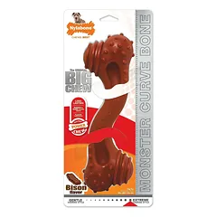 Nylabone Extreme Monster Bison - stiprus kramtomasis žaislas dideliems šunims, su bizono mėsos skoniu