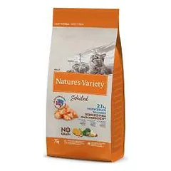Nature's Variety Selected Adult Norwegian Salmon begrūdis, sausas maistas katėms, 7 kg