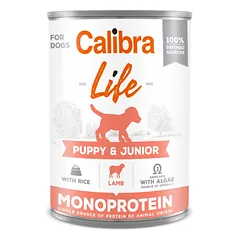CALIBRA Dog Life Puppy & Junior Lamb with rice 400g