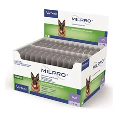 MILPRO 12.5 mg/125 mg dengtos tabletės šunims 5-25 kg -1 tabletė