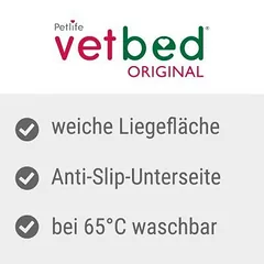 Vetbed® šunų antklodė Magenta, L 150 x B 100 cm — 3 nuotrauka