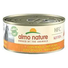 Almo Nature HFC Kitten With Chicken drėgnas maistas kačiukams su vištiena, 150 g