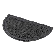 Trixie Kilimėlis prie tualeto, pusiau apvalus, PVC, 59×35 cm, antracito