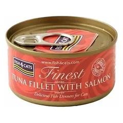 Fish4Cats Finest Tuna Fillet with Salmon 70 g