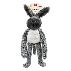 HAP žaislas šunims, pliušinis kiškis, pilkas,45cm — 2 nuotrauka