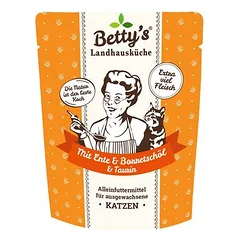 Bettys Landhausküche maišeliai katėms 6 x 250 g, papildas katėms — 5 nuotrauka